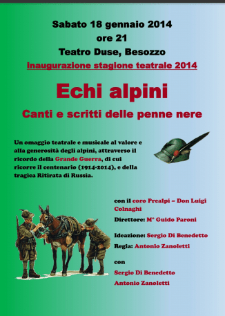 Questa sera (18 gennaio 2014) al Teatro Duse di Besozzo!
