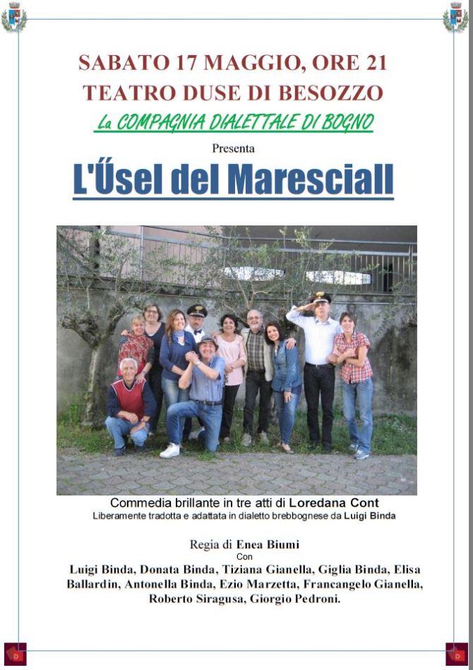 Sabato 17 maggio 2014, al Teatro Duse di Besozzo!