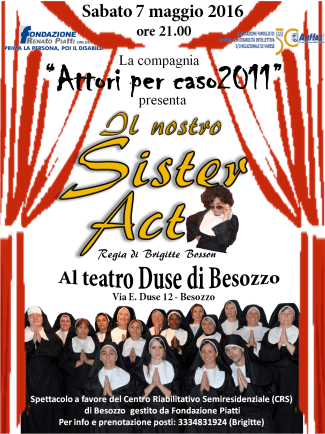 locandina SisterAct Besozzo 7-05-2016