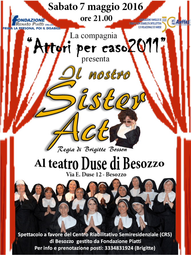 locandina SisterAct Besozzo 7-05-2016